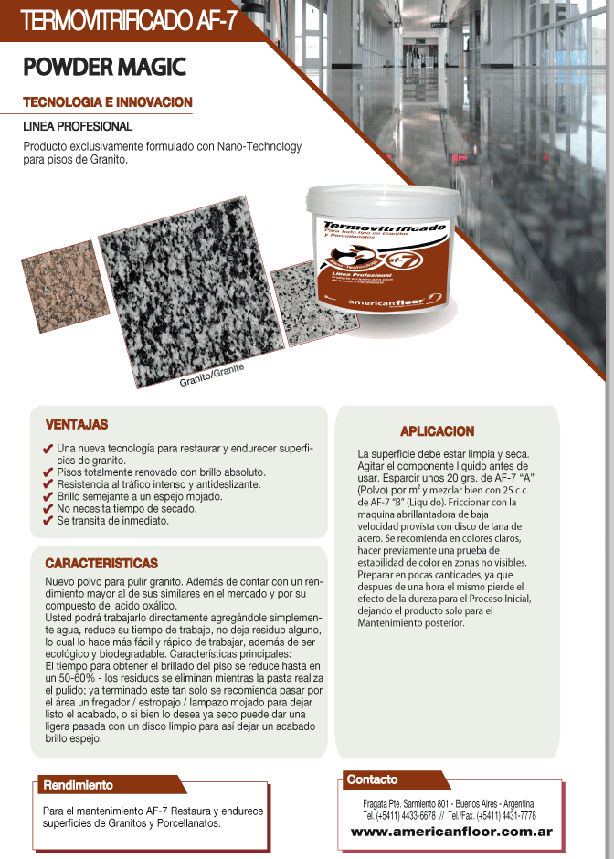 AF7 - EXCLUSIVO GRANITO (Polvo y Pasta) - imagen 2