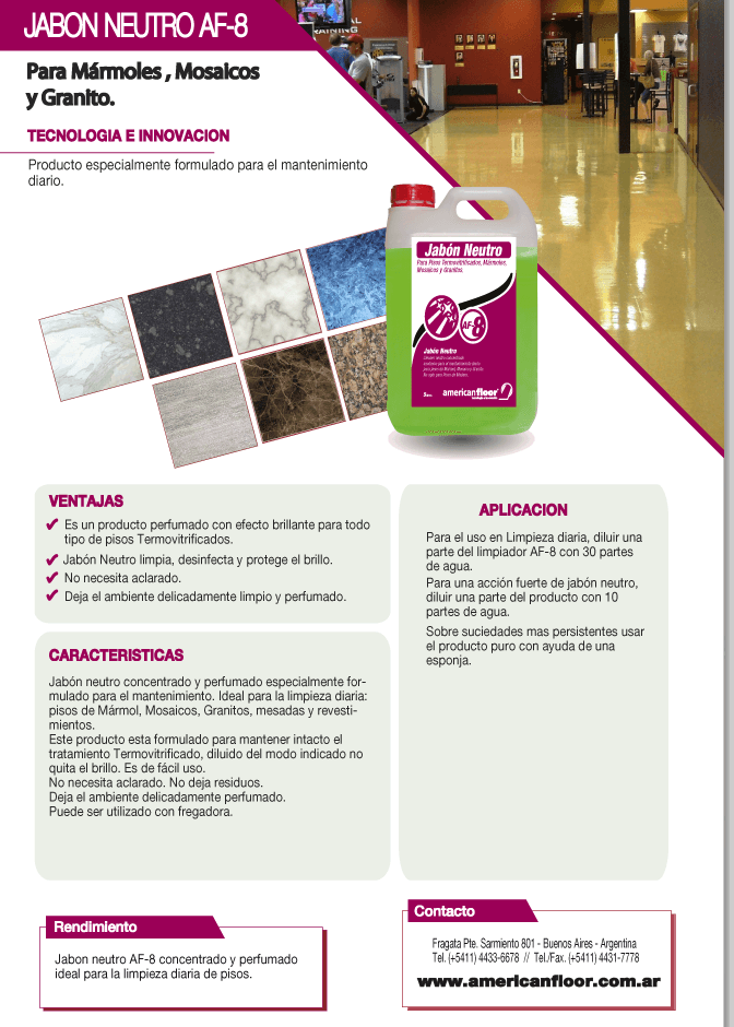 AF8 - JABON NEUTRO(Mantenimiento Diario) - imagen 2