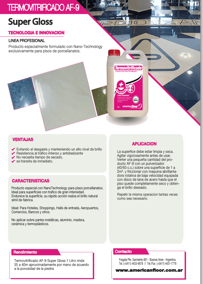 AF9 - ULTRA GLOSS ( Exclusivo Porcellanatos) - imagen 2