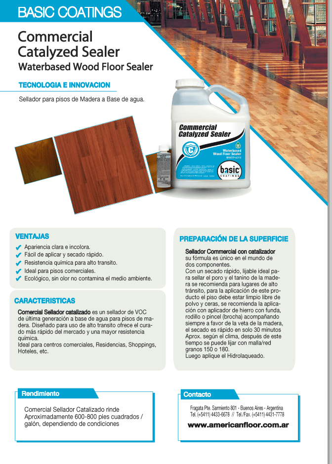 COMMERCIAL CATALYZED SEALER - imagen 2