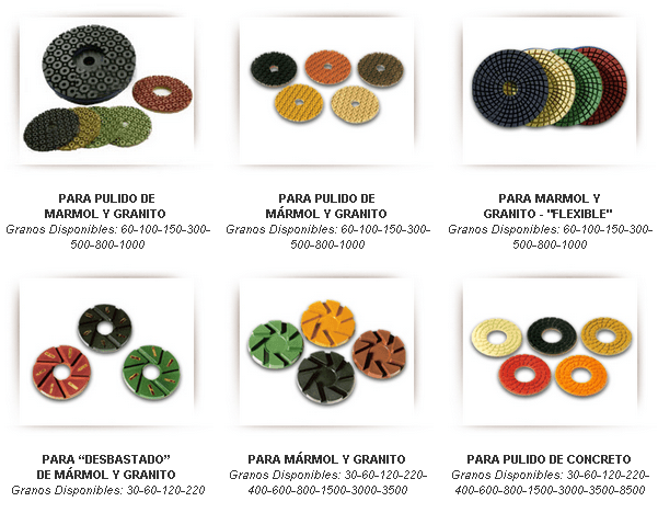 DISCOS DIAMANTADOS - PULIDO HUMEDO - imagen 2