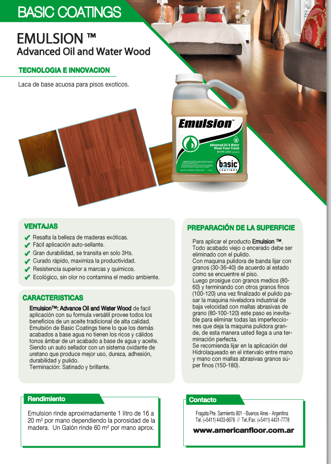 EMULSION PRO - PISOS EXOTICOS - imagen 2